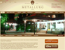 Tablet Screenshot of en.metallurg-hotel.ru